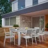 Modway Maine 9 Piece Outdoor Patio Dining Set in White Light Gray - Lifestyle - Modway Maine 9 Piece Outdoor Patio Dining Set in White Light Gray - Lifestyle