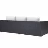 Modway Convene Outdoor Patio Sofa in Espresso White - Back Side Angle - Modway Convene Outdoor Patio Sofa in Espresso White - Back Side Angle