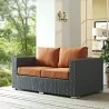 Modway Sojourn Outdoor Patio Sunbrella® Loveseat - Canvas Tuscan - Lifestyle - Modway Sojourn Outdoor Patio Sunbrella® Loveseat - Canvas Tuscan - Lifestyle