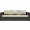 Modway Sojourn Outdoor Patio Sunbrella® Sofa in Canvas Antique Beige - Front Angle - Modway Sojourn Outdoor Patio Sunbrella® Sofa in Canvas Antique Beige - Front Angle