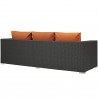 Modway Sojourn Outdoor Patio Sunbrella® Sofa - Canvas Tuscan - Back Side Angle