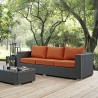 Modway Sojourn Outdoor Patio Sunbrella® Sofa - Canvas Tuscan - Lifestyle