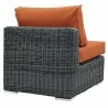 Modway Summon Outdoor Patio Sunbrella® Armless - Back Side Angle - Modway Summon Outdoor Patio Sunbrella® Armless - Back Side Angle