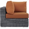 Modway Summon Outdoor Patio Sunbrella® Corner - Canvas Tuscan - Side Angle
