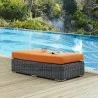 Modway Summon Outdoor Patio Sunbrella® Rectangle Ottoman in Canvas Antique Tuscan - Lifestyle - Modway Summon Outdoor Patio Sunbrella® Rectangle Ottoman in Canvas Antique Tuscan - Lifestyle