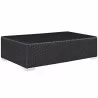 Modway Convene Outdoor Patio Coffee Table - Espresso - Front Side Angle - Modway Convene Outdoor Patio Coffee Table - Espresso - Front Side Angle