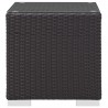 Modway Convene Outdoor Patio Side Table - Espresso - Front Angle