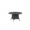 Modway Convene 47" Round Outdoor Patio Dining Table - Espresso - Front Angle