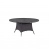 Modway Convene 59'' Round Outdoor Patio Dining Table - Espresso - Front Angle