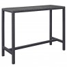 Modway Convene Outdoor Patio Bar Table - Espresso in Large - Front Side Angle