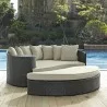 Modway Sojourn Outdoor Patio Sunbrella® Daybed in Canvas Beige - Lifestyle - Modway Sojourn Outdoor Patio Sunbrella® Daybed in Canvas Beige - Lifestyle