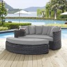 Modway Summon Outdoor Patio Sunbrella® Daybed in Gray Gray - Lifestyle