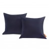 Modway Convene Two Piece Outdoor Patio Pillow Set in Navy  - Set in Front Angle
