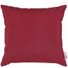 Modway Convene Two Piece Outdoor Patio Pillow Set in Red - Front Angle