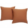 Modway Summon 2 Piece Outdoor Patio Sunbrella® Pillow Set in Tuscan - Set in Front Angle