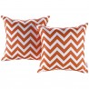 Modway Outdoor Patio Single Pillow in Chevron - Set in Front Angle