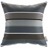 Modway Outdoor Patio Single Pillow in Stripes - Front Angle