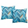 Modway Outdoor Patio Single Pillow in Wave  - Set in Front Angle