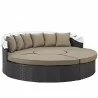 Modway Convene Canopy Outdoor Patio Daybed - Espresso Mocha - Retractable in Front Side AngleModway Convene Canopy Outdoor Patio Daybed - Espresso Mocha - Front Side Angle - Modway Convene Canopy Outdoor Patio Daybed - Espresso Mocha - Retractable in Front Side AngleModway Convene Canopy Outdoor Patio Daybed - Espresso Mocha - Front Side Angle