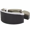 Modway Convene Canopy Outdoor Patio Daybed - Espresso Mocha - Retractable in Front Side AngleModway Convene Canopy Outdoor Patio Daybed - Espresso Mocha - Back Side Angle - Modway Convene Canopy Outdoor Patio Daybed - Espresso Mocha - Retractable in Front Side AngleModway Convene Canopy Outdoor Patio Daybed - Espresso Mocha - Back Side Angle