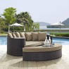 Modway Convene Outdoor Patio Daybed in Espresso Mocha - Lifestyle