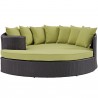 Modway Convene Outdoor Patio Daybed in Espresso Peridot - Front Angle