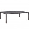 Modway Convene 11 Piece Outdoor Patio Dining Set - Espresso Peridot - Table in Front Side Angle