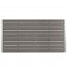 Modway Shore Outdoor Patio Aluminum Dining Table - Silver Gray - Top Angle