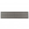 Modway Shore Outdoor Patio Aluminum Bench - Silver Gray - Top Angle