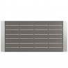 Modway Shore Outdoor Patio Aluminum Rectangle Bar Table - Silver Gray - Top Angle