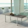 Modway Shore Outdoor Patio Wood Dining Table - Silver Gray - Lifestyle - Modway Shore Outdoor Patio Wood Dining Table - Silver Gray - Lifestyle