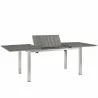 Modway Shore Outdoor Patio Wood Dining Table - Silver Gray in Collapsable View - Modway Shore Outdoor Patio Wood Dining Table - Silver Gray in Collapsable View