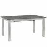 Modway Shore Outdoor Patio Wood Dining Table - Silver Gray - Front Side Angle - Modway Shore Outdoor Patio Wood Dining Table - Silver Gray - Front Side Angle