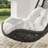 Modway Abate Wicker Rattan Outdoor Patio Swing Chair in Gray White - Lifestyle