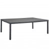 Modway Summon 11 Piece Outdoor Patio Sunbrella® Dining Set - Canvas Red - Table in Front Side Angle