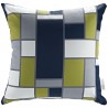 Modway Convene 7 Piece Outdoor Patio Sectional Set - Espresso Peridot - Pillow - Front Angle