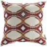 Modway Convene 7 Piece Outdoor Patio Sectional Set in Espresso Mocha - Pillow in Front Angle