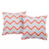 Modway Modway Two Piece Outdoor Patio Pillow Set in Zig Zag - Set in Front Angle