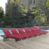 Modway Convene Chaise Outdoor Patio in Espresso Red - Set of Six - Lifestyle - Modway Convene Chaise Outdoor Patio in Espresso Red - Set of Six - Lifestyle