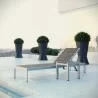 Modway Shore 2 Piece Outdoor Patio Aluminum Set - Silver Gray - Lifestyle - Modway Shore 2 Piece Outdoor Patio Aluminum Set - Silver Gray - Lifestyle