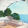 Modway Shore 2 Piece Outdoor Patio Aluminum Set - Silver Gray - Lifestyle