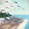 Modway Shore Chaise Outdoor Patio Aluminum in Silver Gray - Lifestyle - Modway Shore Chaise Outdoor Patio Aluminum in Silver Gray - Lifestyle