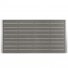 Modway Shore 9 Piece Outdoor Patio Aluminum Dining Set - Silver Black - Table in Top Angle