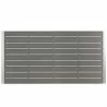 Modway Shore 9 Piece Outdoor Patio Aluminum Dining Set - Silver Black - Table in Top Angle - Modway Shore 9 Piece Outdoor Patio Aluminum Dining Set - Silver Black - Table in Top Angle