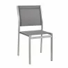 Modway Shore Side Chair Outdoor Patio Aluminum in Silver Gray - Set of Two - Front Side Angle - Modway Shore Side Chair Outdoor Patio Aluminum in Silver Gray - Set of Two - Front Side Angle
