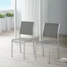 Modway Shore Side Chair Outdoor Patio Aluminum in Silver Gray - Set of Two - Lifestyle - Modway Shore Side Chair Outdoor Patio Aluminum in Silver Gray - Set of Two - Lifestyle