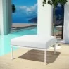 Modway Harmony Outdoor Patio Aluminum Ottoman in White White - Lifestyle - Modway Harmony Outdoor Patio Aluminum Ottoman in White White - Lifestyle