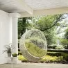 Modway Hide Outdoor Patio Swing Chair Without Stand in White Peridot - Lifestyle - Modway Hide Outdoor Patio Swing Chair Without Stand in White Peridot - Lifestyle