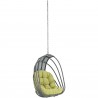 Modway Whisk Outdoor Patio Swing Chair Without Stand in Peridot - Front Side Angle