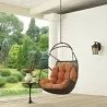 Modway Arbor Outdoor Patio Swing Chair Without Stand in Orange - Lifestyle - Modway Arbor Outdoor Patio Swing Chair Without Stand in Orange - Lifestyle